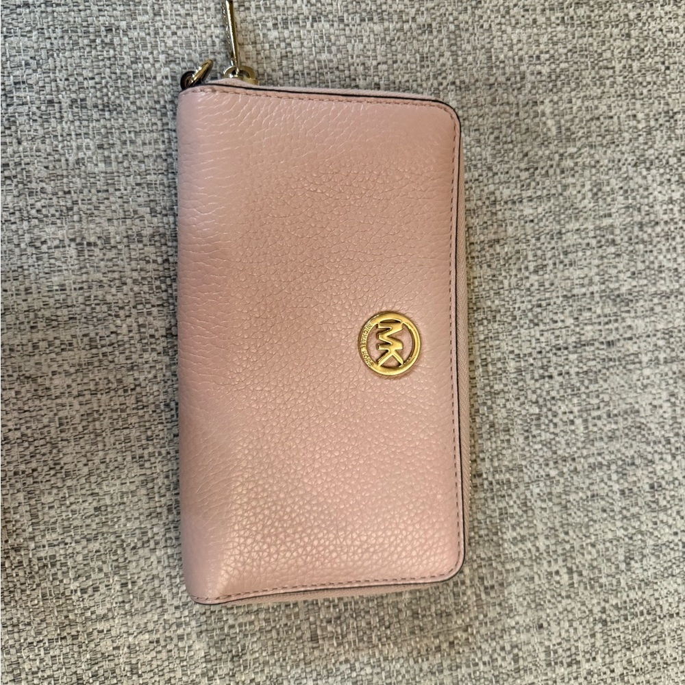 Michael Kors Blush Pink Leather Wallet